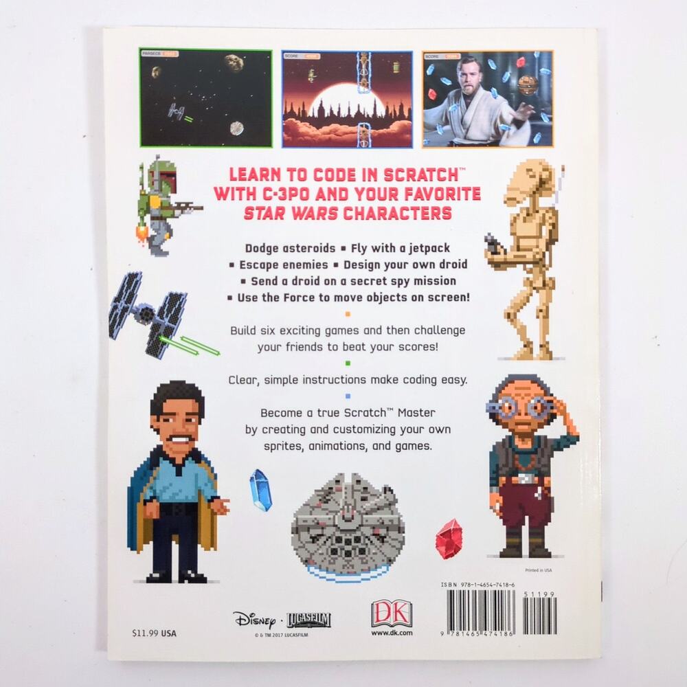 Star Wars Coding Projects Book DK Using Scratch Visual Guide Learn to Code - Picture 2 of 5